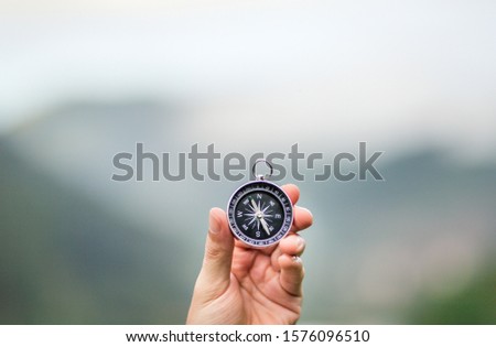 using a compass to orient yourself