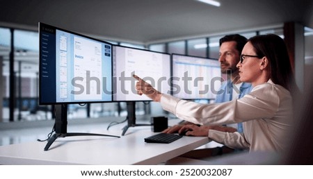 Using Corporate Invoice Spreadsheet On Computer Monitors