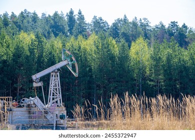 Using pump technology for efficient oil production. Maintaining forest stability during logging in early spring. Implementation of environmentally friendly practices in the oil and gas industry.