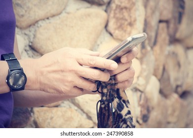 Using smart phone