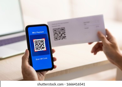 Using Smartphone Scanning QR Code For Bill Payment Option