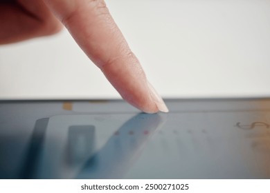Using Technology with Finger Touching Screen Device