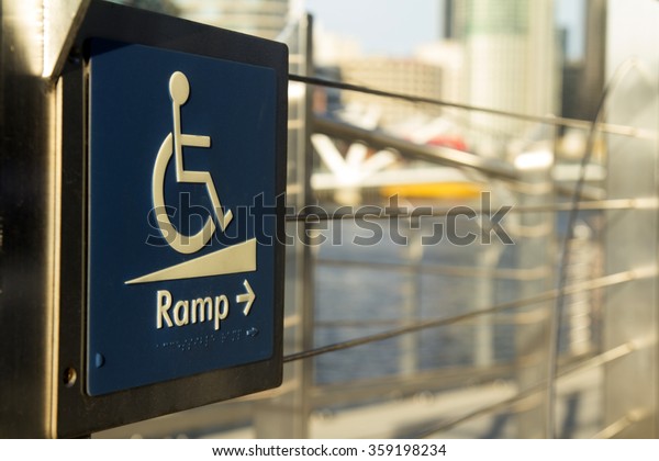 using\
wheelchair ramp, special for someone\
special.