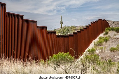 US-Mexican border in Arizona, USA - Shutterstock ID 459602719
