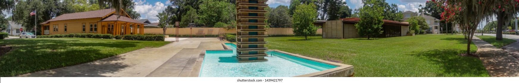 Usonian House designed by Frank Lloyd Wright located at Lakeland, Florida June 28,2019
