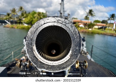 USS Bowfin Deck Gun Barrel In Pearl Harbor