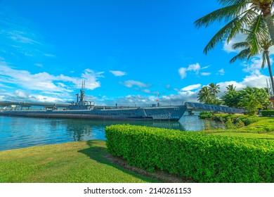 The USS Bowfin Submarine SS-287. Pearl Harbor historic landmark, National historic and patriotic landmark memorial of the Japanese attack in world war 2.