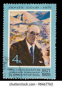 USSR - CIRCA 1971: A Stamp Printed In USSR, Shows Armenian Composer Alexander Spendiaryan, Circa 1971