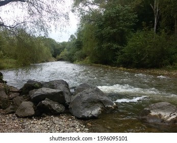 Ussuri River In The Coastal Region In Early Autumn