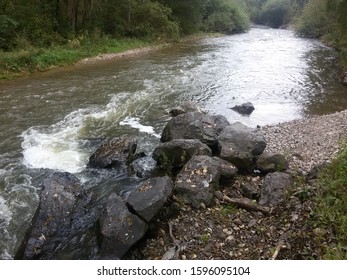 Ussuri River In The Coastal Region In Early Autumn