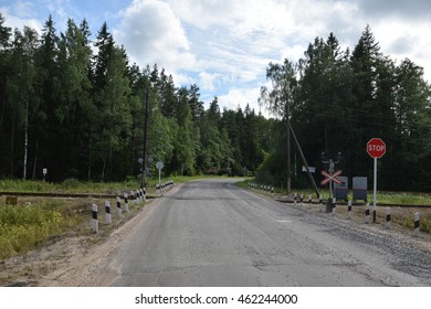 Railway Crossing Without Barriers Images Stock Photos Vectors Shutterstock