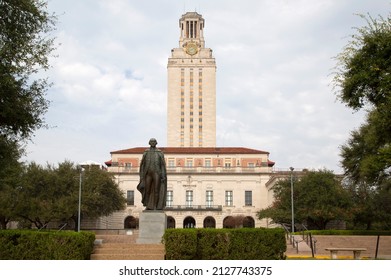 UT Tower In University Of Texas City Austin USA Dec 2021