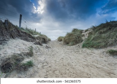 Utah Beach Dunes In Normandy Wold War Two Historic Site From Overlord Invasion Landing In June 1944