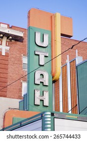 Utah Cinema Marquee, Logan, Utah