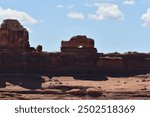 Utah desert mountains on a hot summer day.