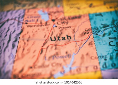Utah Map Background 