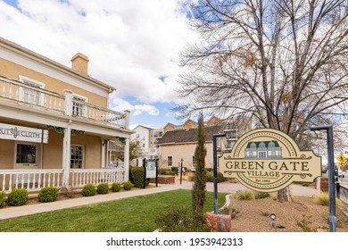 Utah, MAR 15, 2021 - Daytime Shot Of The Historical Green Gate Village