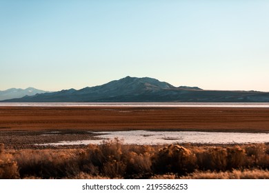 Utah Mountain Range Sunset Landscape