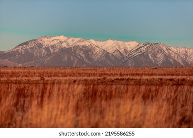 Utah Mountain Range Sunset Landscape