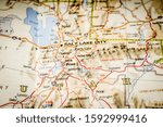 Utah state on the map