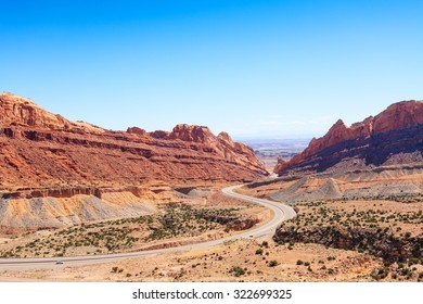 Utah USA passage through spotted wolf canyon  - Shutterstock ID 322699325