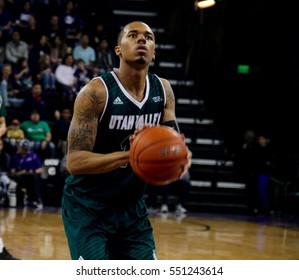 Utah Valley University Wolverines At GCU Arena In Phoenix,AZ USA January 7,2017