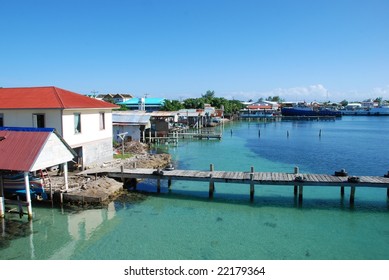 Utila Harbor;  Utila, Bay Islands, Honduras