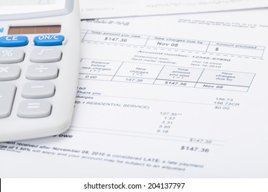 Utility Bill And Calculator