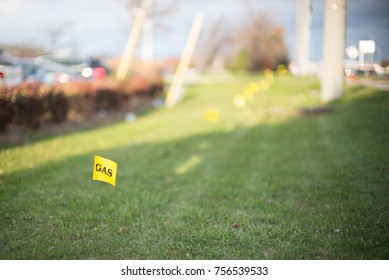 Utility Gas Line Flag