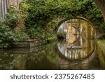 Utrecht, the Netherlands. 15 October 2023. Kromme Nieuwegracht and bridges. The Kromme Nieuwegracht is a canal in the center of the Dutch city of Utrecht