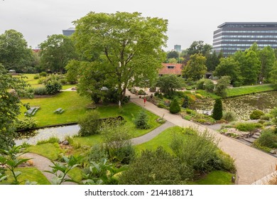 Utrecht, The Netherlands, July 24, 2021;  Botanical garden Fort Hoofddijk in Utrecht of the Faculty of Science of Utrecht University.