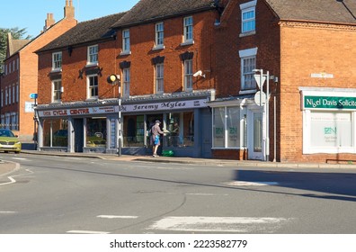 Uttoxeter, Staffordshire, UK 11 04 2022 Street Corner Shop Example