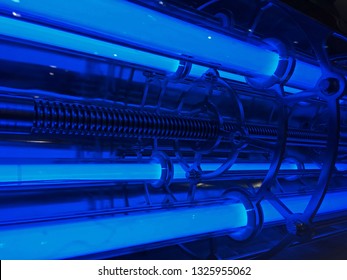 UV equipment for water disinfection.