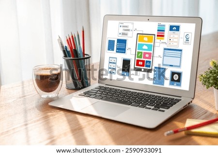 UX UI design process for modish mobile application and website . Creative prototype of wireframe for professional app developer .