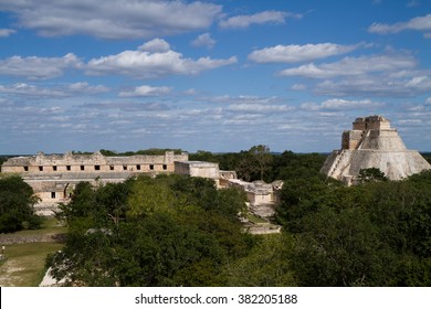 Uxmal Ruins In Yucatan Mexico