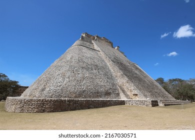 Uxmal, Yucatan  Mexico - 03162020: Uxmal Is An Ancient Maya City Of The Classical Period.