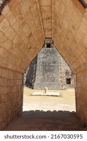 Uxmal, Yucatan  Mexico - 03162020: Uxmal Is An Ancient Maya City Of The Classical Period.