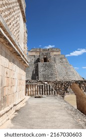 Uxmal, Yucatan  Mexico - 03162020: Uxmal Is An Ancient Maya City Of The Classical Period.