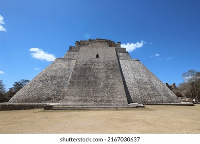 Uxmal, Yucatan  Mexico - 03162020: Uxmal Is An Ancient Maya City Of The Classical Period.