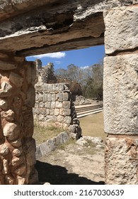 Uxmal, Yucatan  Mexico - 03162020: Uxmal Is An Ancient Maya City Of The Classical Period.