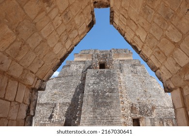 Uxmal, Yucatan  Mexico - 03162020: Uxmal Is An Ancient Maya City Of The Classical Period.