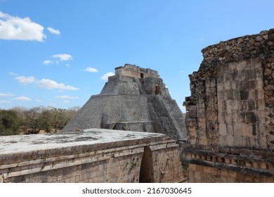 Uxmal, Yucatan  Mexico - 03162020: Uxmal Is An Ancient Maya City Of The Classical Period.