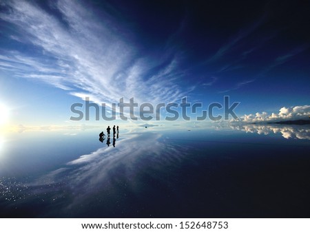 Image, Stock Photo …a family contemplates the sea