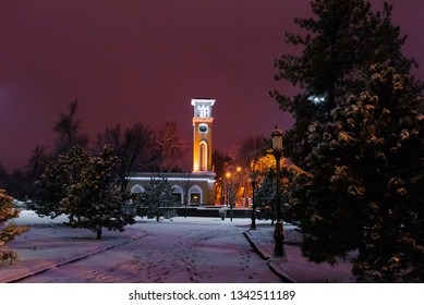 Uzbekistan, Tashkent. February 2019. Tashkent Chimes In The Snow