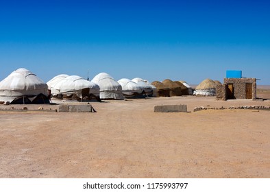 Uzbekistan. Yurts In The Kyzyl Kum Desert