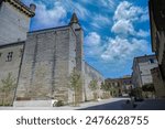 Uzes in France, the duke’s castle in the historical center