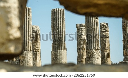 UZUNCABURC ANCIENT CITY. TEMPLES AND OTHER RUINS FROM THE HELLENISTIC AND ROMAN PERIOD. MERSİN SİLİFKE