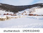 Uzury village a small settlement located in the Bay Haga-Yaman of Lake Baikal, Russia. This village is a permanent meteorological station and a laboratory of the Siberian institute.