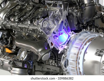 V6 Car Hybrid Engine