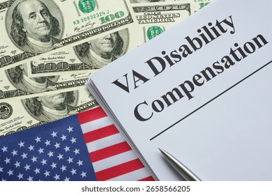 VA Disability Compensation is shown using the text as Veterans Affairs in the USA